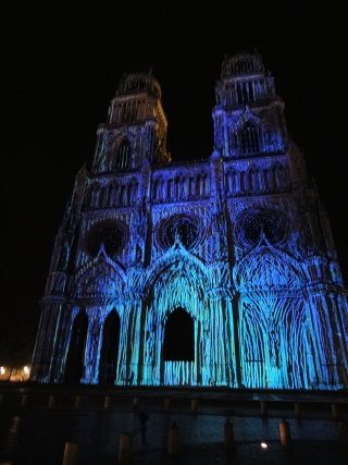 Kathedrale Orléans in der Nacht