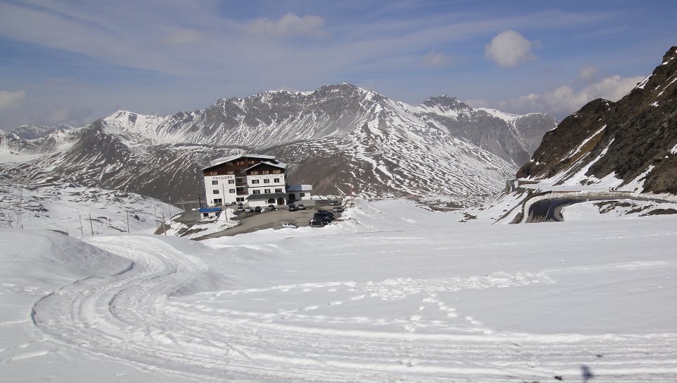 Schnee auf dem Selvio