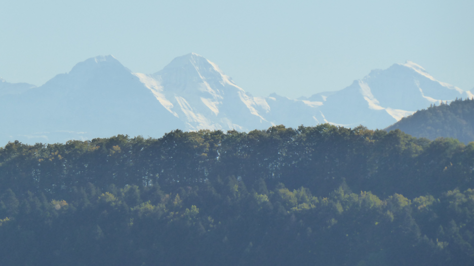 Eiger, Mönsch und Jungfrau vom Passwang her