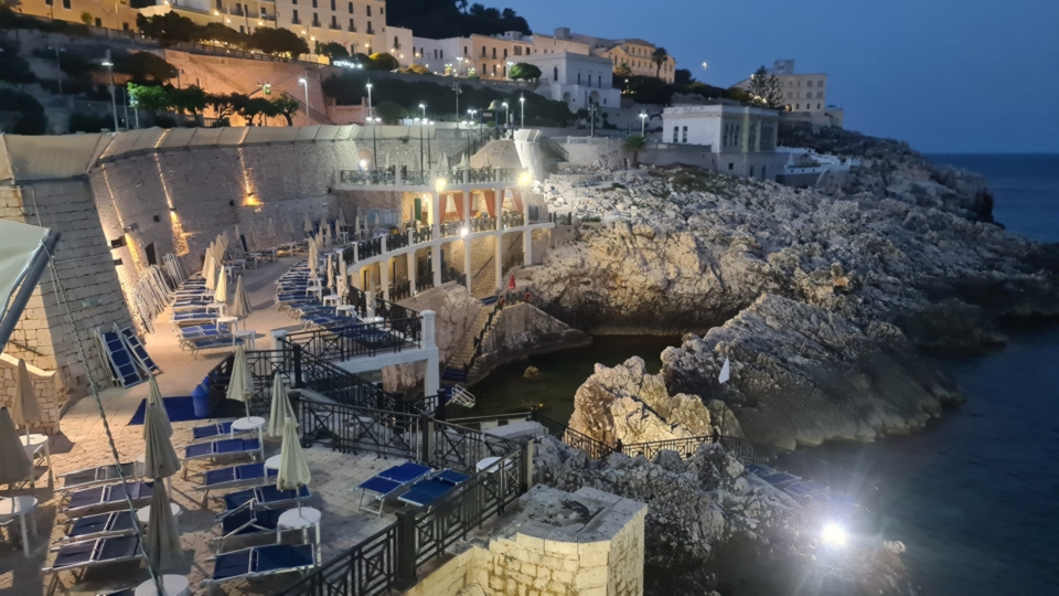 Santa Cesarea Terme bei Nacht